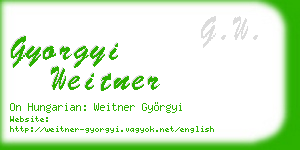 gyorgyi weitner business card
