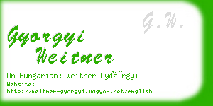 gyorgyi weitner business card